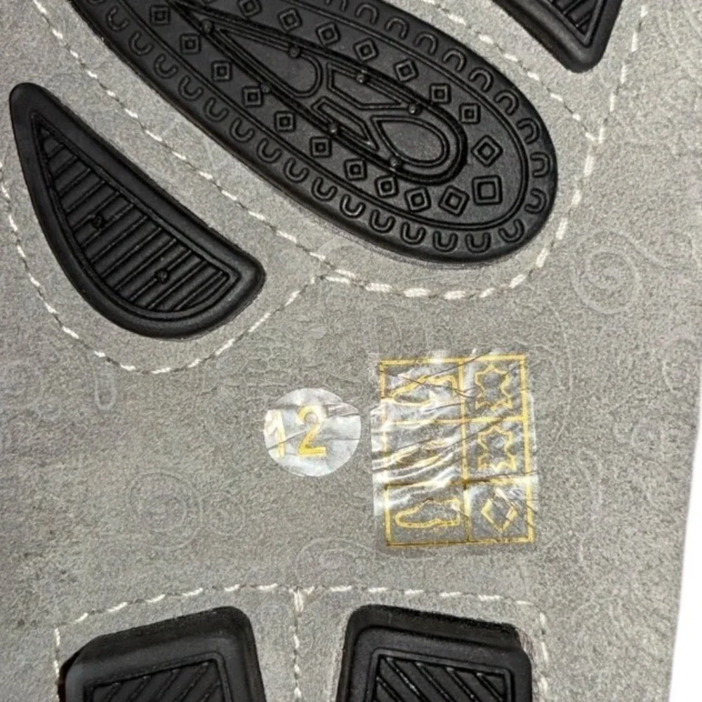 Robert‎ Graham Crossbones Skull and Roses Gray Suede Driving Mocs sz 12